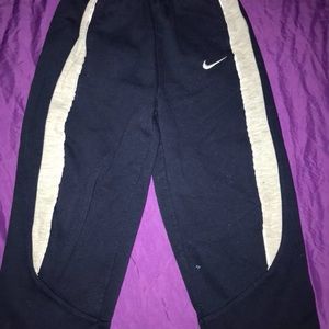 Nike Sweat Pants Boys 4t Navy/Grey/White CLEARANCE